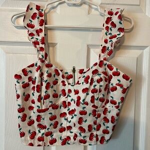 Sugarlips Women’s Cherry Print Tank Top